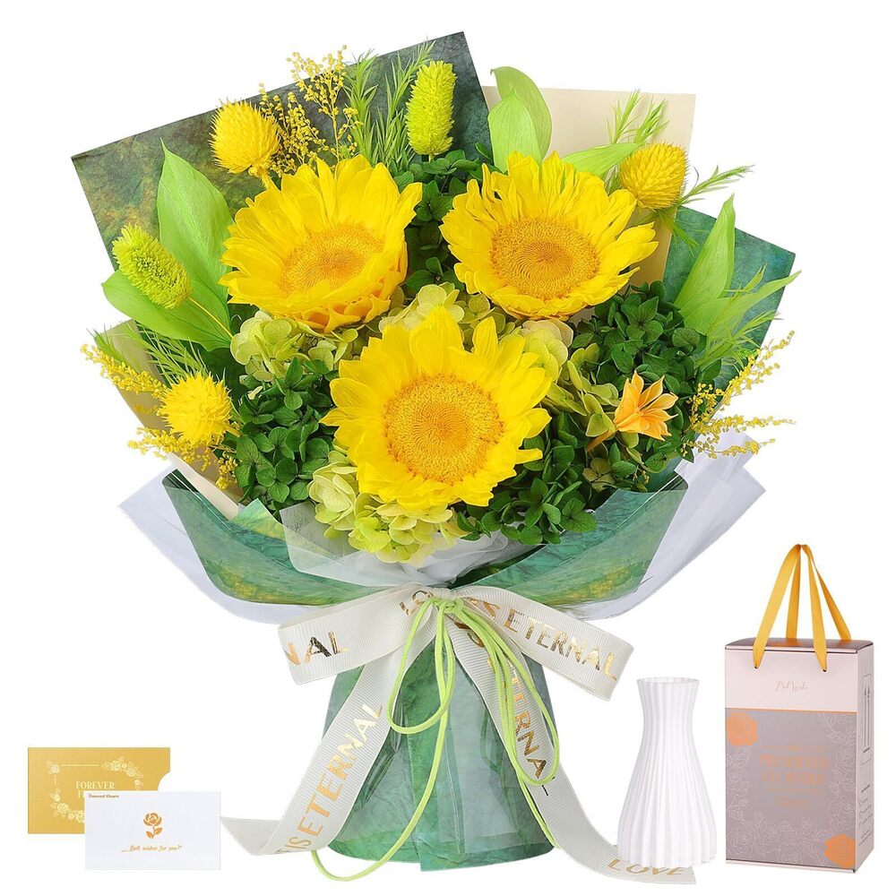 5278 Preserved Sunflower Bouquet - Forever Flowers for Delivery